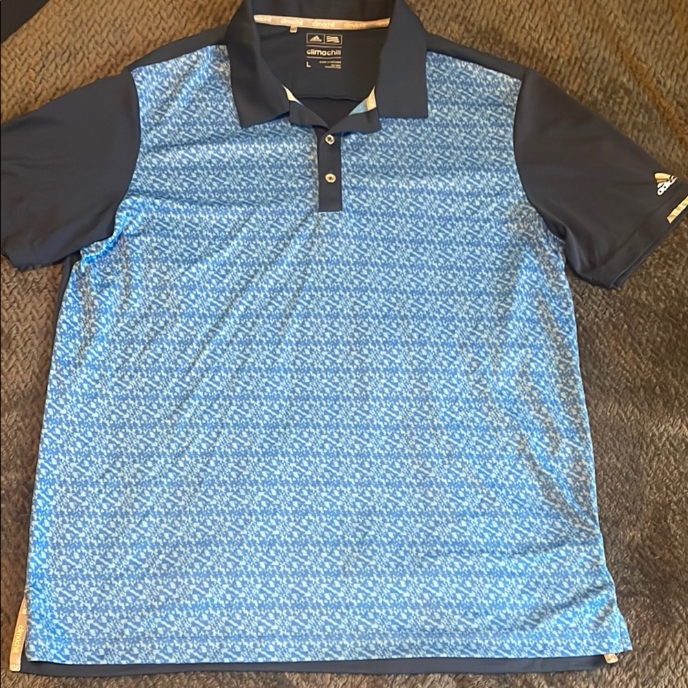 🌟3/$35 Adidas Blue and Navy Polo Shirt
